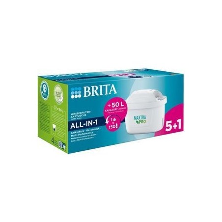 Brita MAXTRA PRO All-in-1 Kande vandfilter 6. stk Hvid