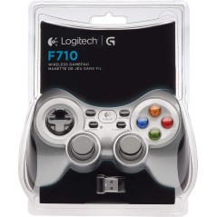 Logitech Wireless Gamepad F710 Controller Sort Hvid