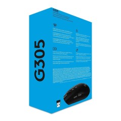 Logitech G305 Optisk Trådløs Mus - Hurtig, Præcis og Ergonomisk Gaming Mus i Sort - Varenr. 5099206077836