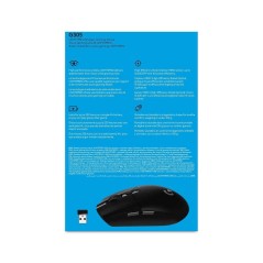 Logitech G305 Optisk Trådløs Mus - Hurtig, Præcis og Ergonomisk Gaming Mus i Sort - Varenr. 5099206077836