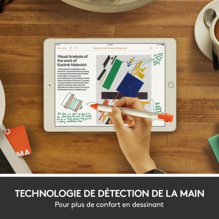Køb Logitech Crayon Digitalpen - Grå Orange | Optimal til iPad og Kreativitet!