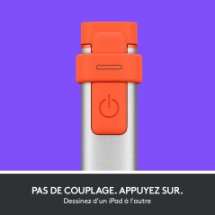 Køb Logitech Crayon Digitalpen - Grå Orange | Optimal til iPad og Kreativitet!