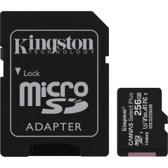 Kingston Canvas Select Plus microSDXC 256GB - Hurtig Lagring med 100MB/s - Ideel til Smartphone og Kamera