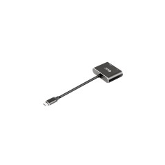 Club 3D CSV-1552 USB-C gen 2 til HDMI, DisplayPort 1.4 Videoadapter Sort