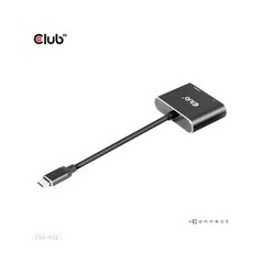Club 3D CSV-1552 USB-C Gen 2 til HDMI & DisplayPort 1.4 Videoadapter - Kvalitet i Sort med hurtig levering!