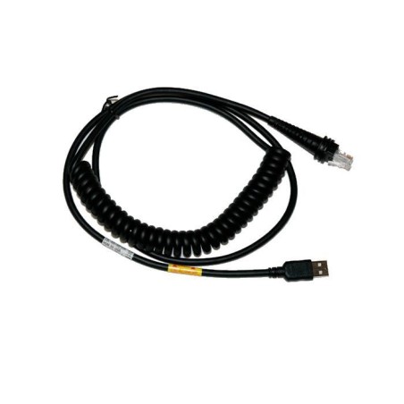 Honeywell USB-cable Coiled 3m Black - Fleksibelt og Holdbart Kabel | CBL-500-300-C00