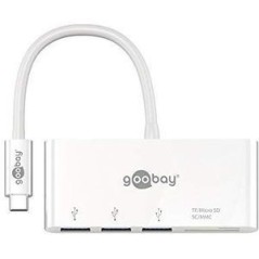 Goobay Kortlæser USB-C - Hurtig og Effektiv Dataoverførsel - Varenr. 4040849620973