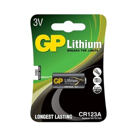 "GP Batteries Lithium Battery CR123A - Høj Kvalitet og Pålidelig Ydeevne | Varenr. 3702"
