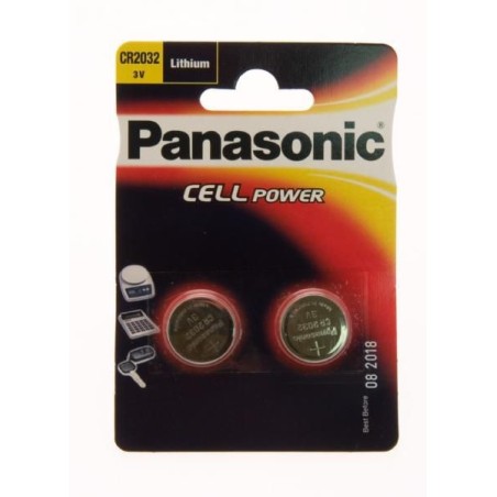 Panasonic CR2032 3V 220mAh - Pålidelig Knapcelle Batteri med Lang Levetid