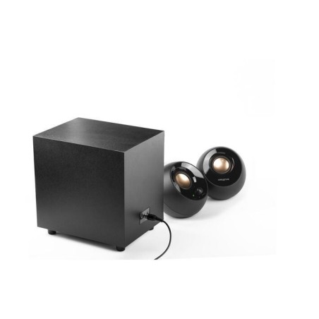 Creative Pebble Plus 2.1-kanal Højttalersystem Sort - Fantastisk Lydoplevelse og Stilfuldt Design!