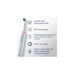 "Oral-B PRO 3 3900 Duopack El tandbørste - Effektiv Rensning i Sort & Hvid | Varenr. 8006540760765"