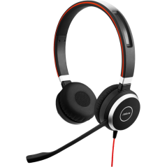 Jabra Evolve 40 UC Stereo Kabling Headset - Sort | Optimal Lyd & Komfort til Professionel Brug