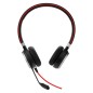 Jabra Evolve 40 UC stereo Kablet Høretelefoner Sort Jabra Evolve 40 UC stereo Kablet Høretelefoner Sort