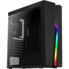 AeroCool PGS V Series Bolt Tårn ATX - Stilrent og Funktionelt Chassis uden Strømforsyning i Sort - Varenr. 4718009156326
