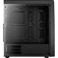 AeroCool PGS V Series Bolt Tårn ATX - Stilrent og Funktionelt Chassis uden Strømforsyning i Sort - Varenr. 4718009156326