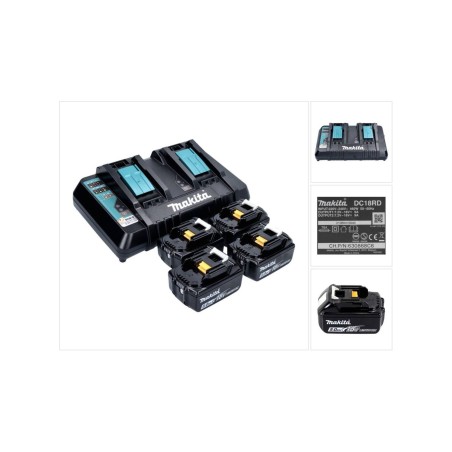 Køb Makita Batterioplader - Effektiv, Hurtig og Pålidelig Opladning af Dine Værktøjer - Varenummer: 0088381537131