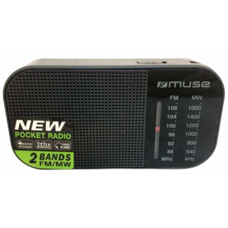 Køb MUSE M-025 R Privat Radio i Sort - Stilfuld og Praktisk Radio til Dit Hjem!