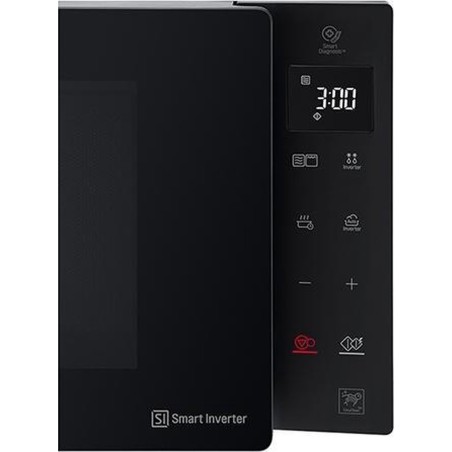 LG NeoChef MH6535GIS Mikrobølgeovn med Grill - Elegant Sort Design, Effektiv Madlavning & Stilfuld Teknologi