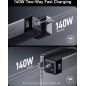 Anker 737 Powerbank 24000mAh 1xUSB-A 2xUSB-C Sort