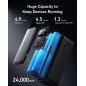 Anker 737 Powerbank 24000mAh 1xUSB-A 2xUSB-C Sort