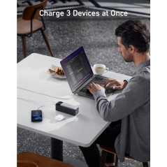 Køb Anker 737 Powerbank 24000mAh Sort - Hurtig opladning og høj kapacitet!