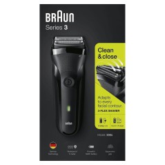 "Køb BRAUN Sort Shaver 300s - Effektiv, Stilren og Holdbar Barbering | Varenummer: 4210201163305"