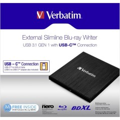 Køb Verbatim Slimline BDXL Drev - Slankt Design, Høj Ydeevne - Varenummer: 0023942438892