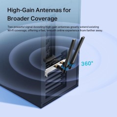 TP-Link ARCHER TX55E V2 Netværksadapter PCI Express - Optimal Hastighed, Stabil Forbindelse og Uovertruffen Ydeevne! Varenummer: