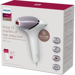Philips Hårfjernelsessystem BRI947 - Effektiv, skånsom og langvarig hårfjerning til hjemmebrug!