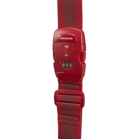 Samsonite Luggage StrapTsa Lock Red 121313-1726 – Robust og Sikker Bagagestropp til Rejser