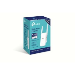 TP-Link RE315 V1 WiFi Rækkeviddeforlænger - Forbedr dit WiFi Signal med Montebar Indbygget Vægmontering - Optimal Dækning og Has