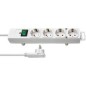 Brennenstuhl 1153120100 stikdåse 2 m 4 AC stikkontakt(er) Indendørs Hvid, Strømskinne Brennenstuhl 1153120100 stikdåse 2 m 4 AC stikkontakt(er) Indendørs Hvid, Strømskinne