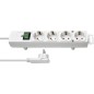 Brennenstuhl 1153120100 stikdåse 2 m 4 AC stikkontakt(er) Indendørs Hvid, Strømskinne Brennenstuhl 1153120100 stikdåse 2 m 4 AC stikkontakt(er) Indendørs Hvid, Strømskinne