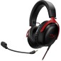 HyperX Cloud 3 Kablet Høretelefoner Sort Rød