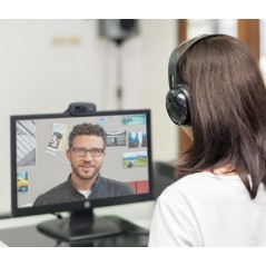 Logitech C505e Fortrådet Webkamera - Skarp Video og Optimal Lyd til Professionelle Møder!