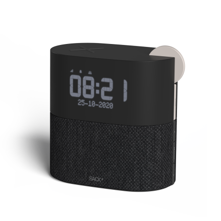 SACKit WAKEit Clock-radio i Sort/Hvid - Stilfuld og Funktionel Vækkeur til Dit Hjem!