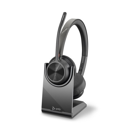 Poly VOYAGER 4320 UC V4320 Headset - Trådløs Komfort og Suveræn Lyd (Varenummer: 218479-01)