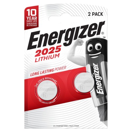 Energizer LITHIUM CR2025 2PK - Langtidsholdbare batterier til pålidelig energi!