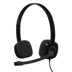 Logitech Stereo H151 Kabling Headset Sort - Komfortabel Lydkvalitet til Hverdagsbrug