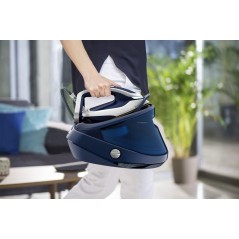 Tefal Pro Express Vision GV9812E0 Dampstrygejern 3000W - Effektiv, Hurtig og Elegant Strygning i Blå/Hvid!