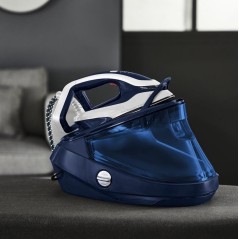 Tefal Pro Express Vision GV9812E0 Dampstrygejern 3000W - Effektiv, Hurtig og Elegant Strygning i Blå/Hvid!