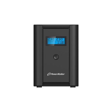 Kraftfuld PowerWalker VI 2200 LCD UPS 1200W 2200VA - Pålidelig Strømforsyning til Dine Enheder!