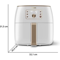 Philips Premium Collection HD9870 Airfryer XXL Airfryer 2.225kW White/pearl