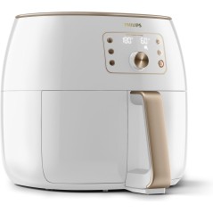 Philips Premium Collection HD9870 Airfryer XXL - Sund Madlavning med 2.225kW Hvid/Perle - Optimal Droning af Smag!