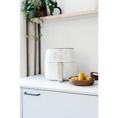 Philips Premium Collection HD9870 Airfryer XXL - Sund Madlavning med 2.225kW Hvid/Perle - Optimal Droning af Smag!