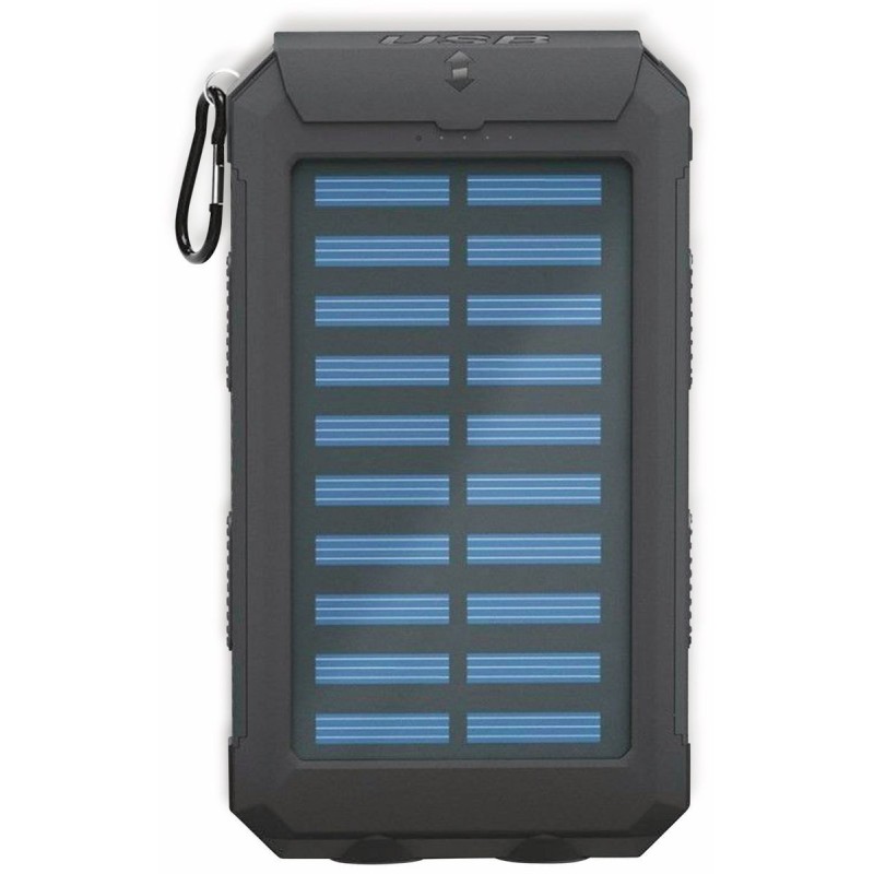 goobay Outdoor PowerBank 8.0 Solarstrømbank 8000mAh 2xUSB-A Sort goobay Outdoor PowerBank 8.0 Solarstrømbank 8000mAh 2xUSB-A Sort