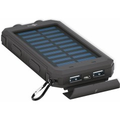 Goobay Outdoor PowerBank 80 - Kraftfuld 8000mAh Solarbanks, Ideel til Udendørs Eventyr - Varenr. 4040849492167