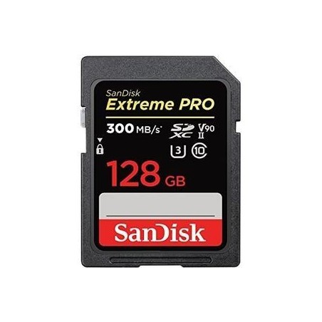 SanDisk Extreme Pro SDXC UHS-II Memory Card 128GB 300MB/s