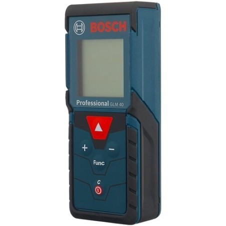 Bosch GLM 40 Laserafstandsmåler 40 m - Præcision & Kvalitet i Sort/Blå | Varenummer: 3165140790406
