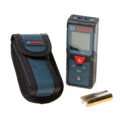 Bosch GLM 40 Laserafstandsmåler 40 m - Præcision & Kvalitet i Sort/Blå | Varenummer: 3165140790406